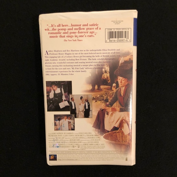 “My Fair Lady” on VHS Starring Audrey Hepburn - Excellent Condition - 1964 📼 - Picture 2 of 4
